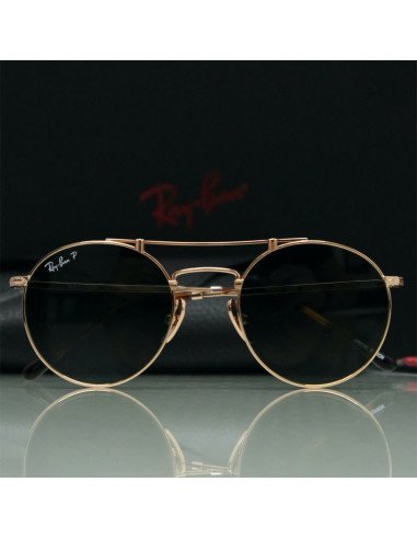 Ray Ban RB8147M 9143 Round Titanium Dorado G-15 Polarizado | Sunnie...