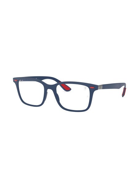 Ray Ban Rb7144M F604 Oftalmico Square Scuderia Ferrari Azul Rojo | ...
