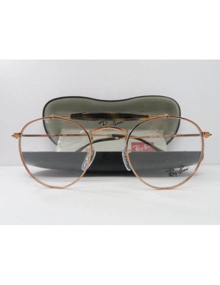 Ray Ban Oftalmico Rb3747v 2943 Round Double Bridge Cobre | Sunnies.uno