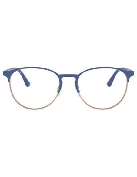 Ray Ban Oftalmico Rb6375v 3053 Round Metal Azul Dorado | Sunnies.uno