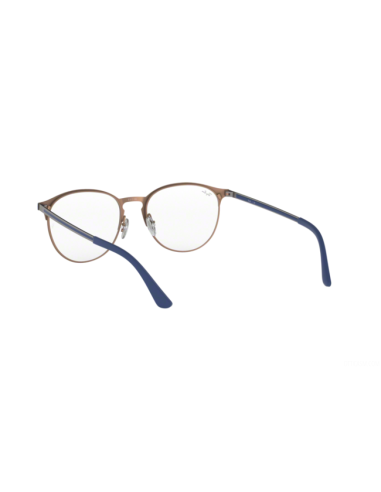 Ray Ban Oftalmico Rb6375v 3053 Round Metal Azul Dorado | Sunnies.uno