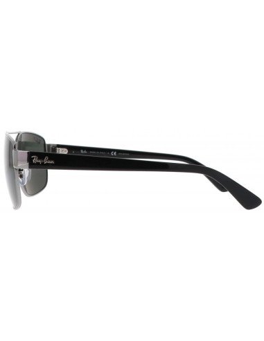 Ray Ban Rb3663 004/58 Square Shape Negro Gris Polarizado Original