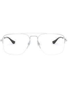Ray Ban Rb6441 2501 new Aviator Oftalmico Plateado Negro Original 2