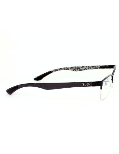 Ray Ban Oftalmico Rb8412 2509 Square Negro Fibra De Carbono