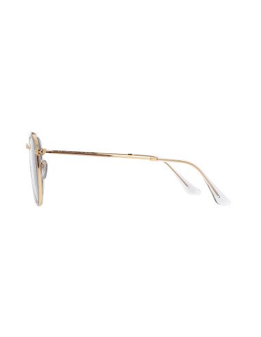 Ray Ban Rb3647n 9210/48 Round Double Bridge Negro Polarizado Dorado