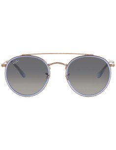 Ray Ban Rb3647n 906771 Round Double Bridge Gris degradado Original ... 2
