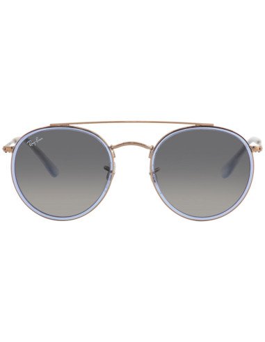 Ray Ban Rb3647n 906771 Round Double Bridge Gris degradado Original ...