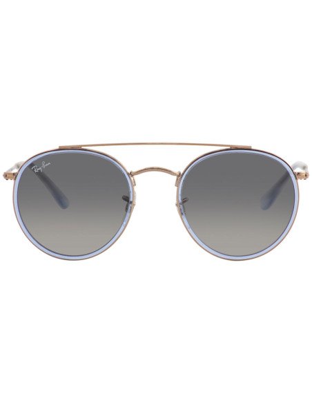 Ray Ban Rb3647n 906771 Round Double Bridge Gris degradado Original ...