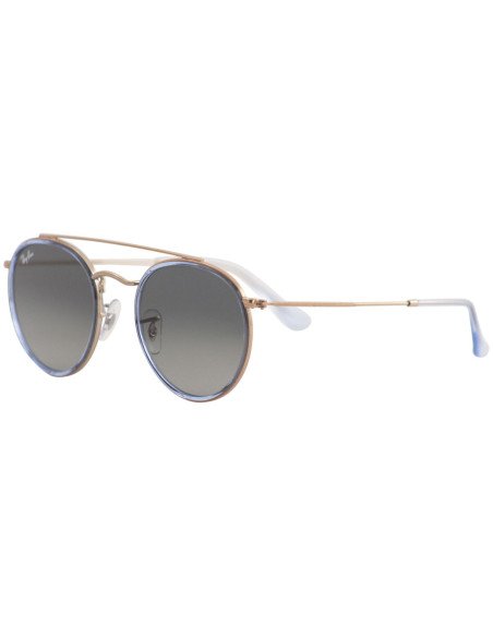 Ray Ban Rb3647n 906771 Round Double Bridge Gris degradado Original ...