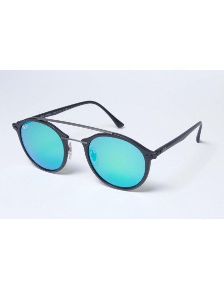 Ray Ban Rb4266 601s3r Round Double Bridge Lightray Verde | Sunnies.uno