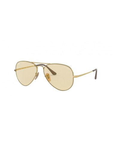 Ray Ban Rb3689 001/T5 New Aviator Coffe Clear Evolve Original