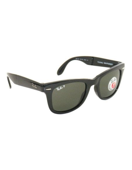 Ray Ban Rb4105 601/58 Wayfarer Folding Polarizado Negro G-15 | Sunn...