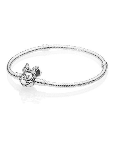 Brazalete Pandora Retrato De Minnie Reluciente De Disney 597770CZ