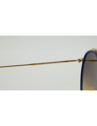 Ray Ban Rb3647n 001/9u Round Double Bridge Azul Espejo Dorad | Sunn...