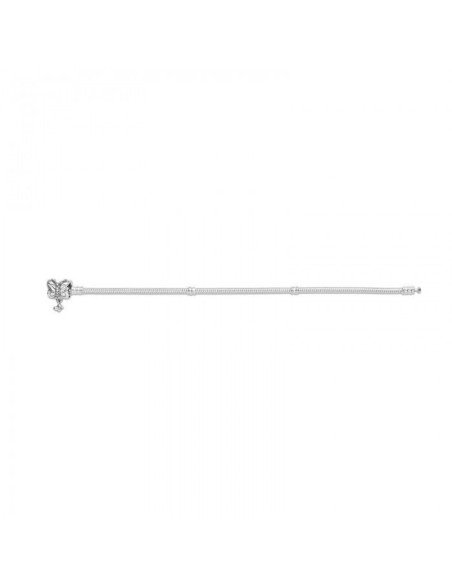Brazalete Pandora Moments cadena de serpiente con broche mariposa 597929CZ