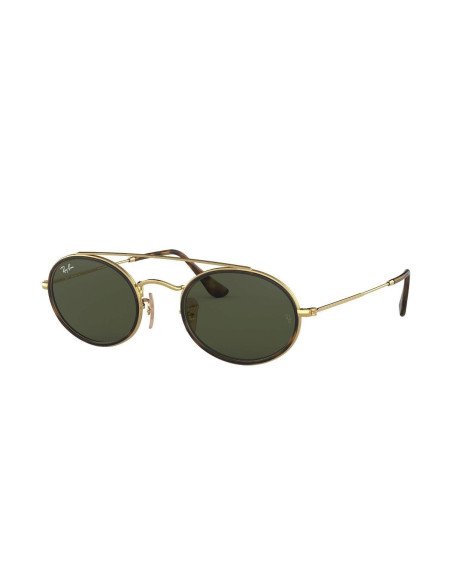 Ray Ban Rb3847n 912131 Oval Double Bridge Negro G15 Dorado | Sunnie...
