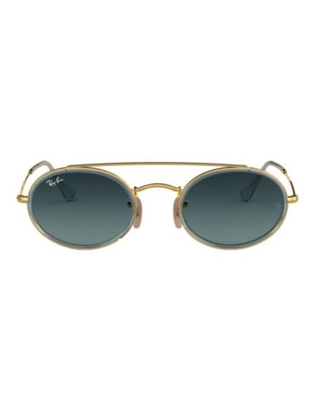 Ray Ban Rb3847n 91233m Oval Double Bridge Azul Degradado | Sunnies.uno