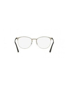 Ray Ban Oftalmico Rb6375 2861 Round Metal Negro Plateado | Sunnies.uno 2
