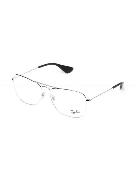Ray Ban Oftalmico Rb3610v 2501 Caravan Optics Plateado Azul | Sunni...