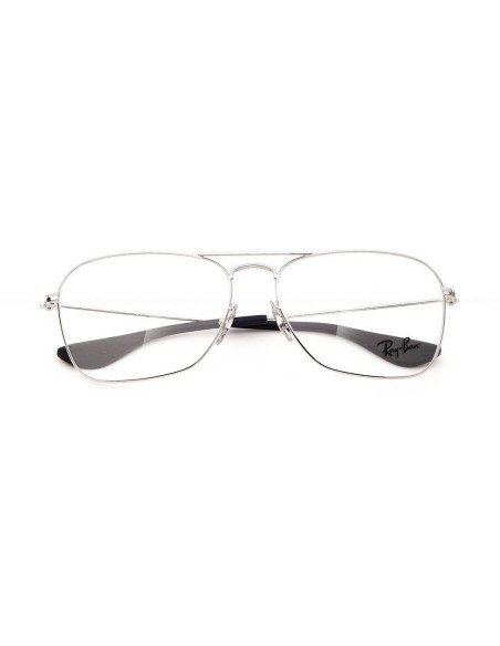 Ray Ban Oftalmico Rb3610v 2501 Caravan Optics Plateado Azul | Sunni...