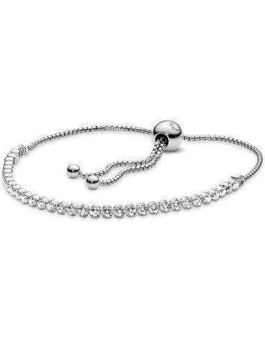 Brazalete Pandora de tenis deslizante brillante 590524CZ