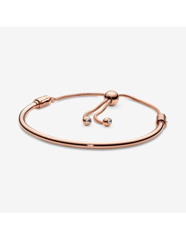 Brazalete Pandora deslizante de tallo floral 587953CZ