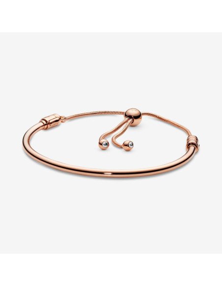 Brazalete Pandora deslizante de tallo floral 587953CZ
