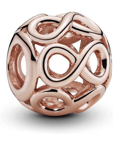 Charm Pandora infinito calado Recubrimiento en Oro Rosa de 14k  781872