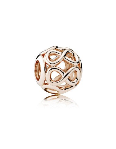 Charm Pandora infinito calado Recubrimiento en Oro Rosa de 14k  781872
