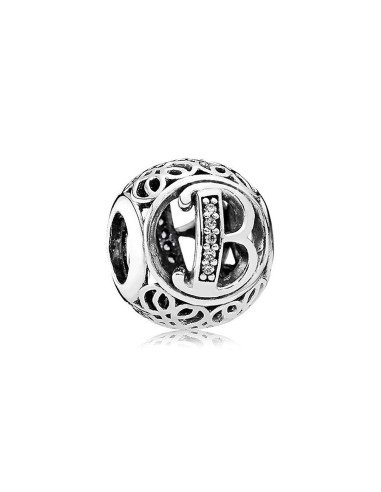 Charm Pandora Letra B Vintage 791846cz pa56