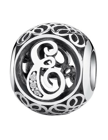 Charm Pandora Letra E Vintage 791849cz pa59