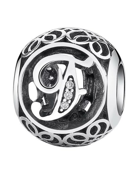 Charm Pandora Letra F Vintage 791850cz pa60