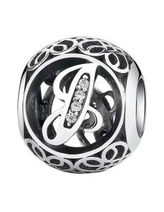 Charm Pandora Letra J Vintage 791854cz pa64
