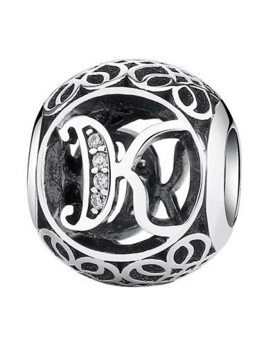Charm Pandora Letra K Vintage 791855cz pa65