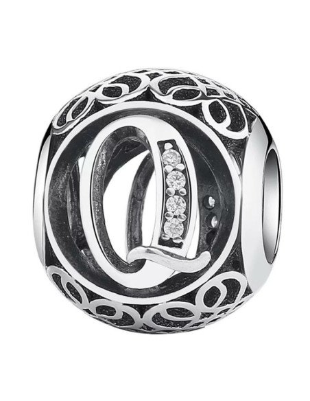 Charm Pandora Letra Q Vintage 791861cz pa70