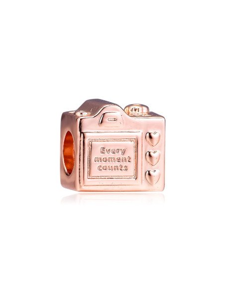Charm Pandora  Camara Rosa con Circonita Cúbica  787986CZ pa105