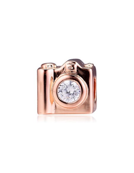 Charm Pandora  Camara Rosa con Circonita Cúbica  787986CZ pa105