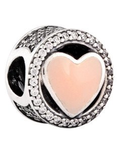 Charm Pandora Amor maravilloso Esmalte rosa y circonita cúbica  792034cz pa110