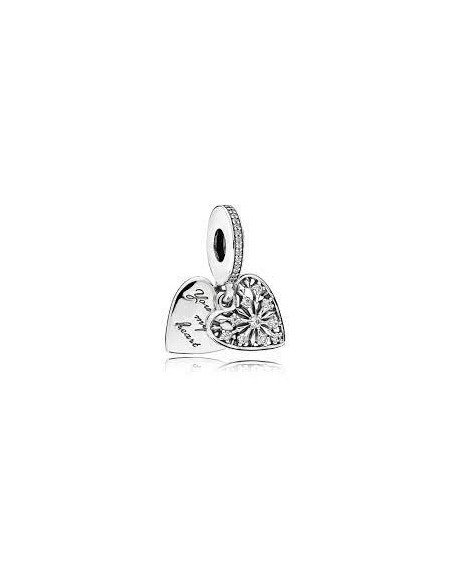 Charm Pandora Colgante De Corazón De Cristal De Hielo 796372cz pa136