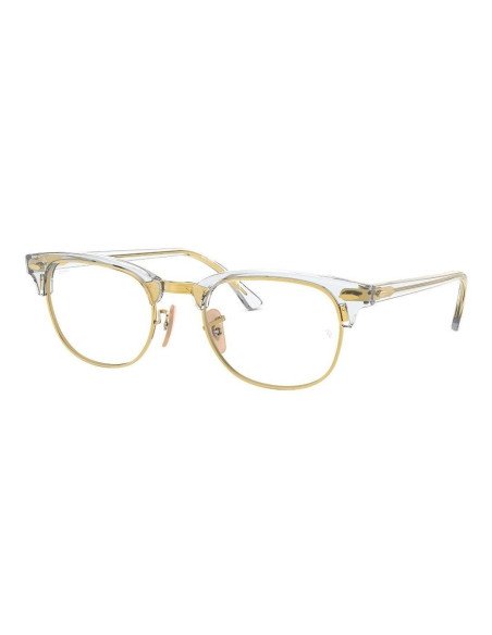 Ray Ban Oftalmico Rb5154 5762 Clubmaster Dorado Transparente | Sunn...