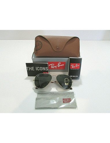 Ray Ban Rb3689 9147/31 New Aviator Negro G15 Habana