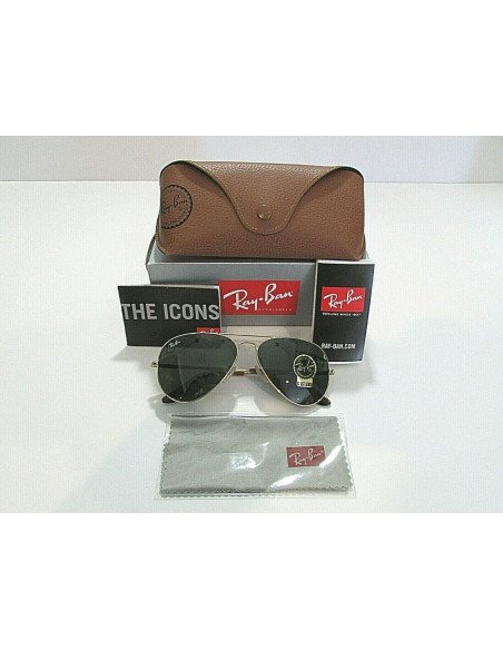 Ray Ban Rb3689 9147/31 New Aviator Negro G15 Habana