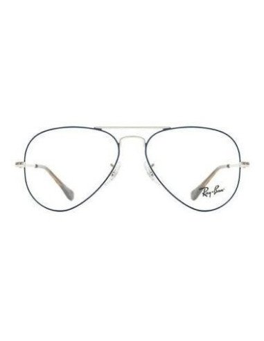 Ray Ban Oftalmico Rb6489 2970 Aviator Plateado Azul Original | Sunn...