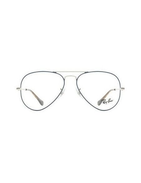 Ray Ban Oftalmico Rb6489 2970 Aviator Plateado Azul Original | Sunn...