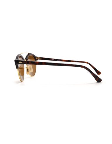 Ray Ban Rb4346 901 Clubround Double Bridge Negro G-15 Dorado | Sunn...