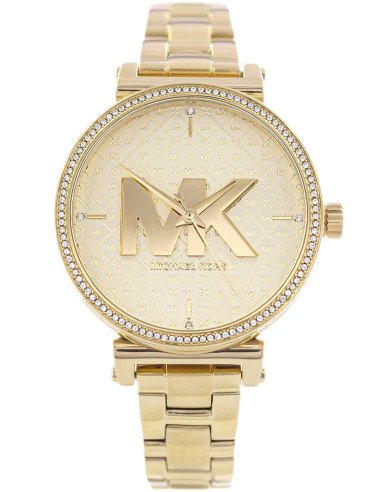 Michael Kors Sofie cuarzo cristal oro esfera señoras reloj MK4334