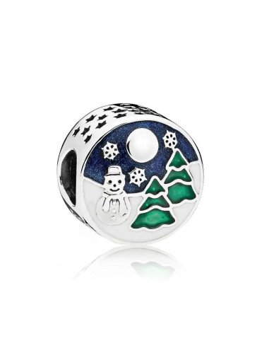 Charm Pandora Calado de Plata con Pluma de Ave Fénix y Circonitas 791749CZ