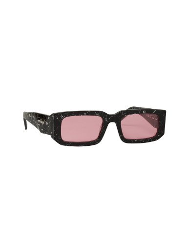 Prada SPR 06YS 05W-06O Square Shape Abstract Black White