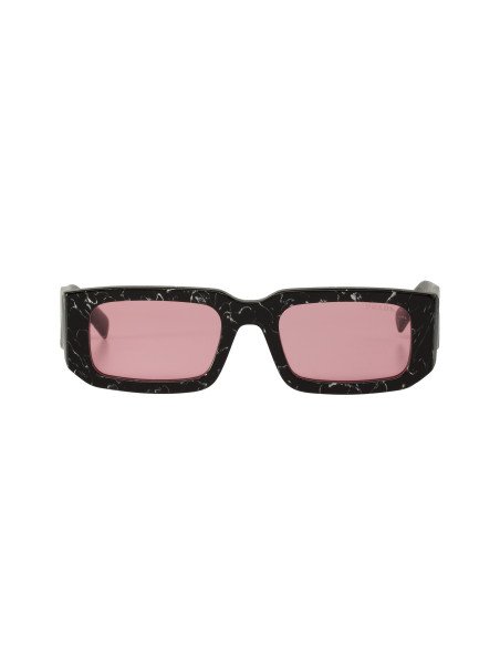 Prada SPR 06YS 05W-06O Square Shape Abstract Black White