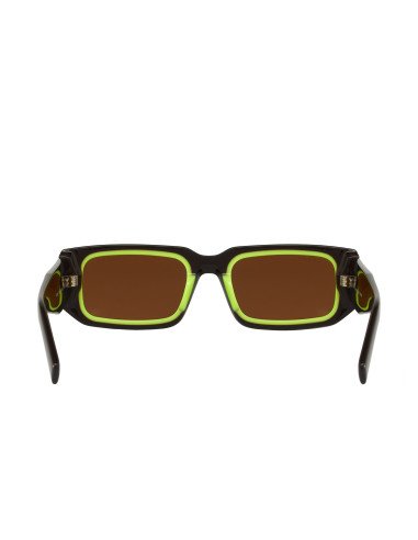 Prada SPR 06YS 15M-01T Square Shape Abstract Dark Brown